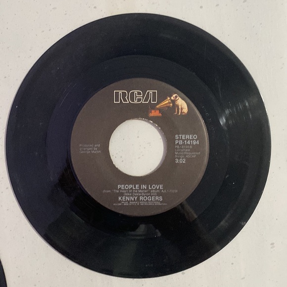 Vintage kenny rogers 45 vinyl records lot - Picture 6 of 9